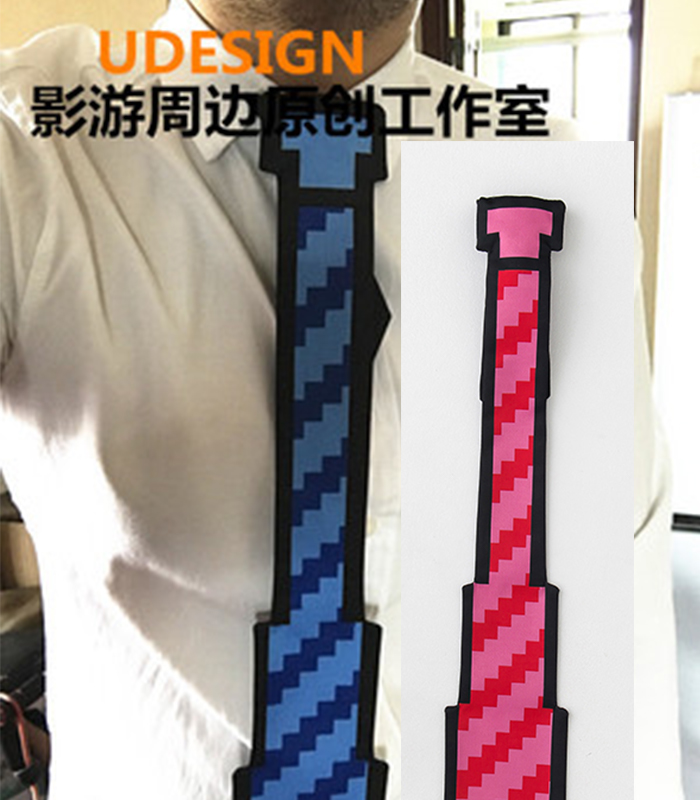 我的世界像素马赛克游戏主播领带