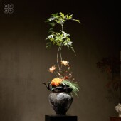 新中式 陶瓷花瓶摆件禅意高挑插花家居玄关宋韵高级感民宿酒店装 饰