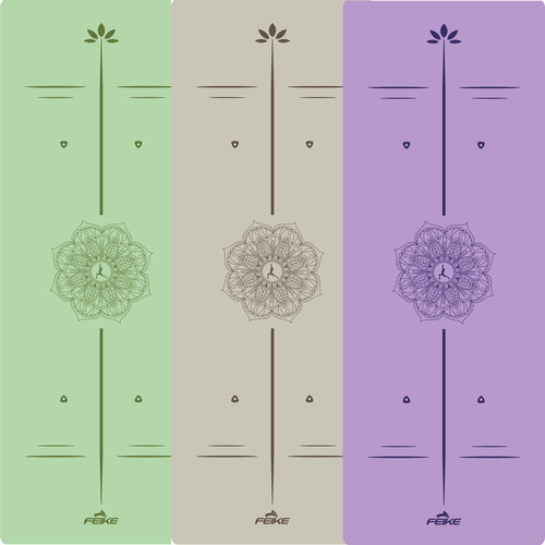 磨砂椰纤丝PU瑜伽垫健身天然橡胶