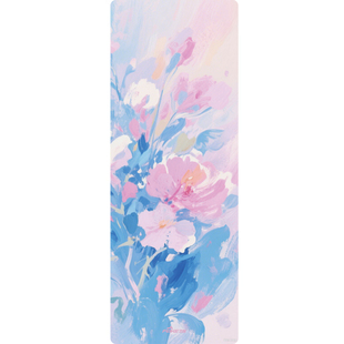 彩色皮革橡胶瑜伽垫防滑亲肤舒适自然之美运动加宽健身静音地垫