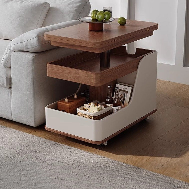 实木茶几折叠升降可移动沙发边柜客厅家用2026新款推车沙发边几,住宅家具,茶几,淘宝优惠券,粉丝福利购,淘宝优惠卷