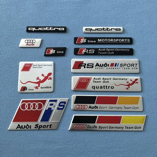 奥迪全系sline车标RS金属车贴