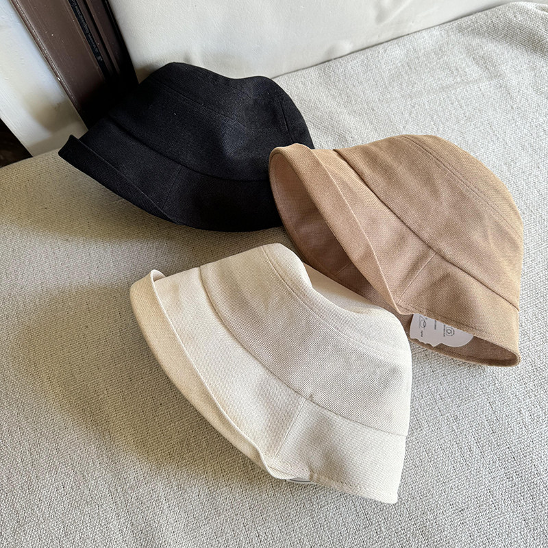 2025年新款日本和纸米色黑色渔夫子女春夏天防紫外线透气防晒盆帽,服饰配件/皮带/帽子/围巾,帽子,淘宝优惠券,粉丝福利购,淘宝优惠卷