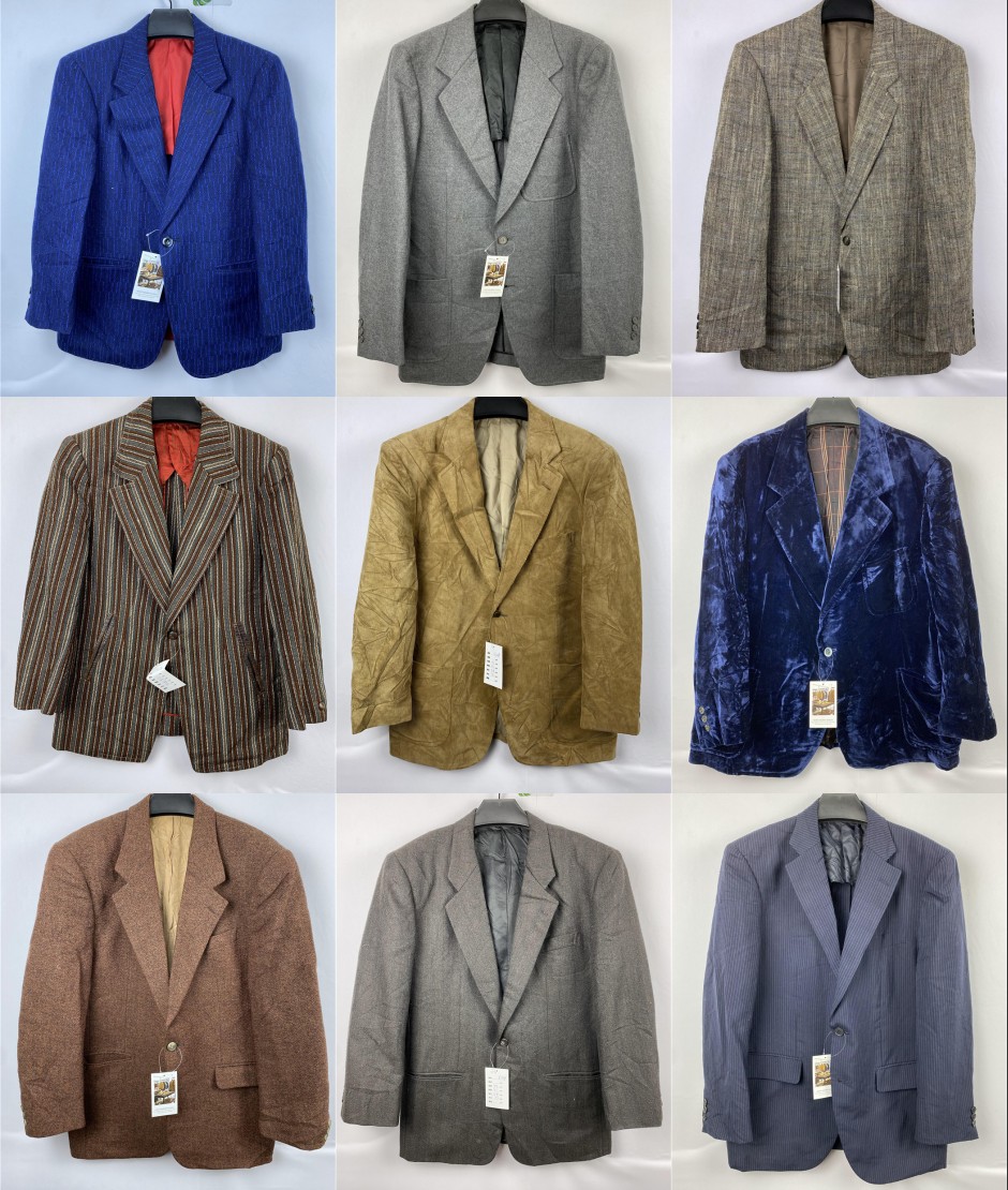 vintage古着意大利产 英伦修身款商务绅士西服男式西装外套x1041p