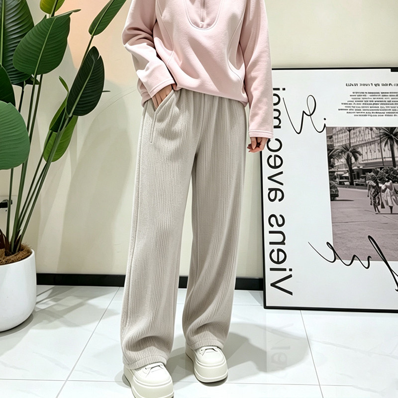 金影奇秋季条绒长裤直筒裤