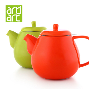 台湾artiart无铅陶瓷茶壶弥乐壶泡茶壶 创意不锈钢滤茶器茶艺