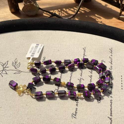 南非舒俱来夹层红丝绒钻切蝴蝶项链18k/40cm（友梅）AZB11628