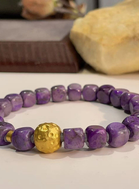 舒俱来魔方皇家紫18K手串/6-7mm/AZB3463/编码多样性