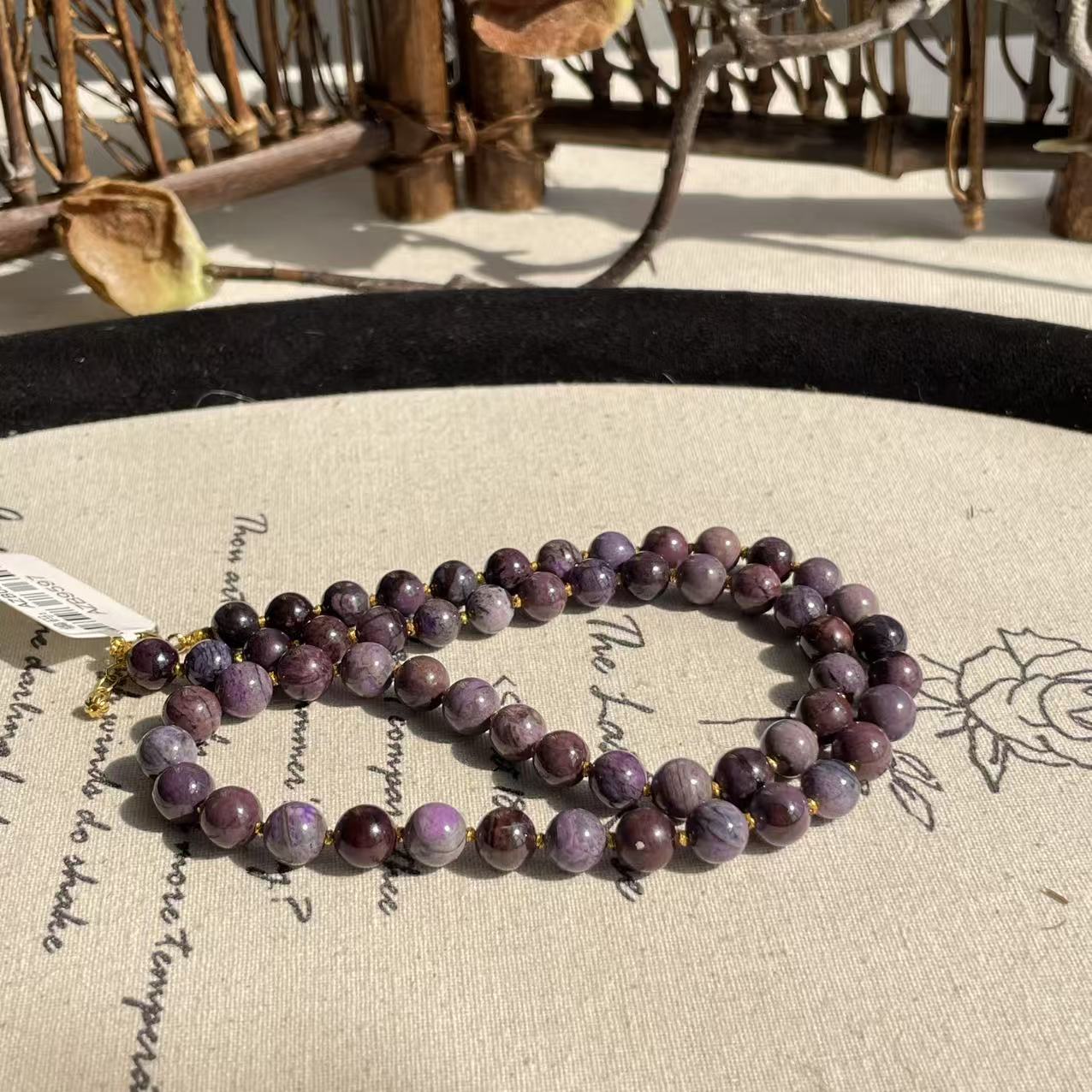 南非舒俱来泥地圆珠项链