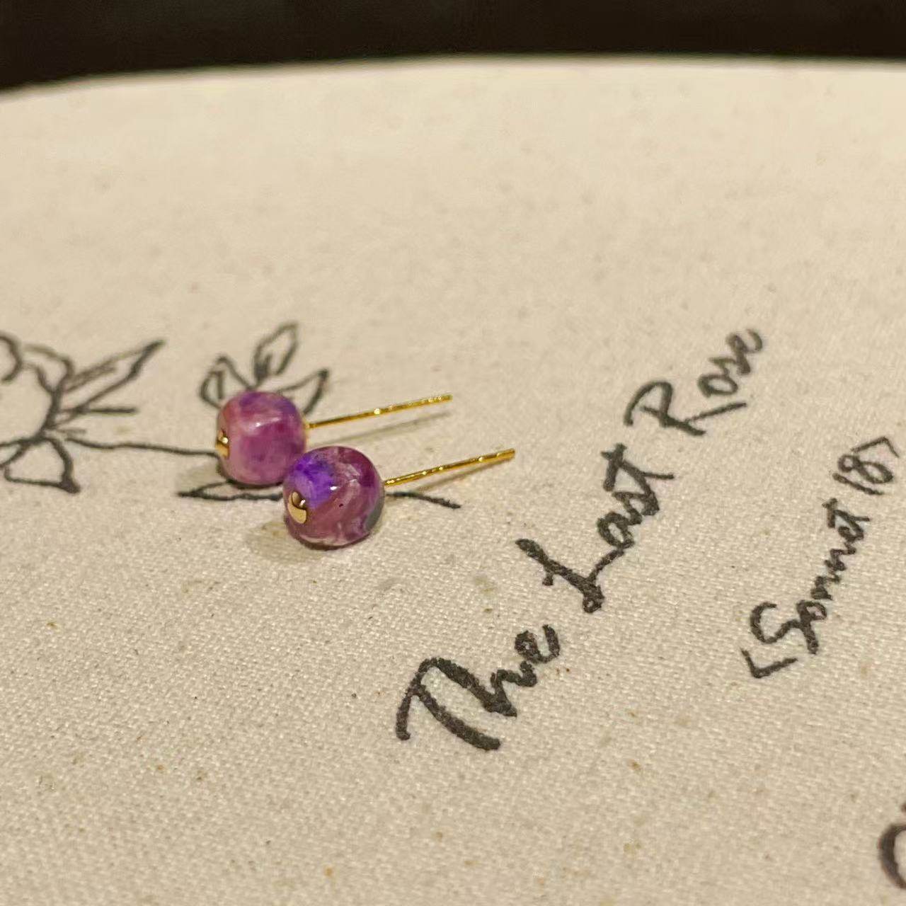 南非舒俱来桃红魔方耳钉18k（酹月）AZB9973,珠宝/钻石/翡翠,手饰,淘宝优惠券,粉丝福利购,淘宝优惠卷