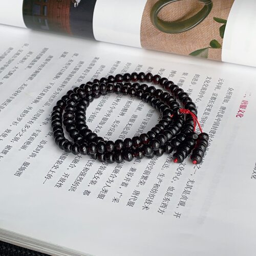 H血珀龙滴血佛珠琥珀项链6mm/55cm/AZB18248