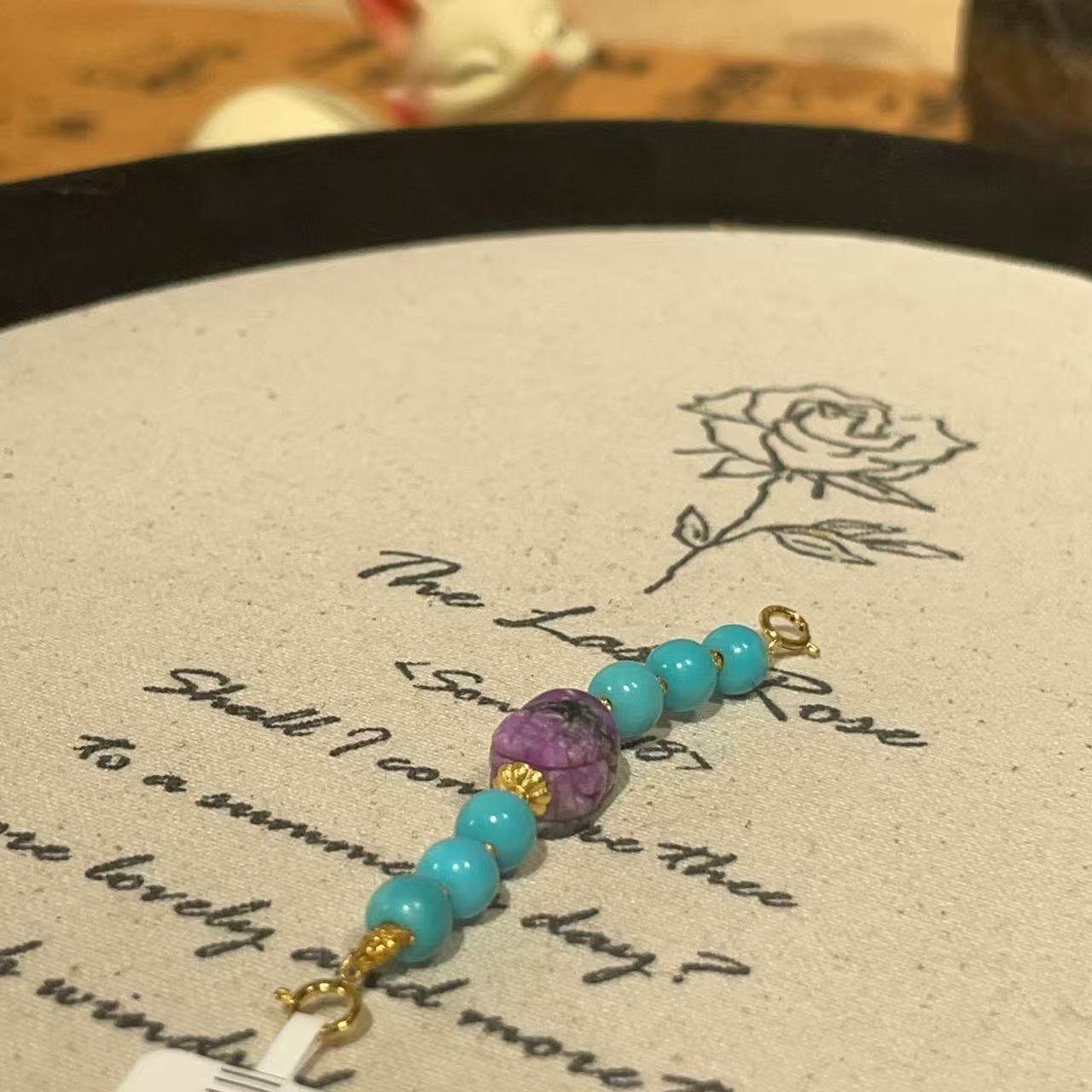 南非舒俱来桃红貔貅延长项链18k/5cm（朝瑶）AZB10746