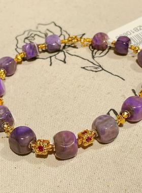 南非舒俱来紫罗兰魔方手链s925（丹橘）AZB10895