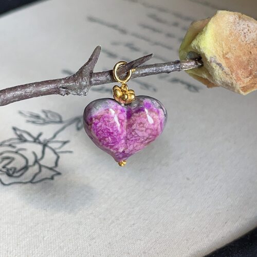 南非舒俱来酱紫屁桃吊坠/18k/20*16*9mm（妤霜）孤/AZB19791