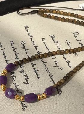 南非舒俱来凝胶沉香圆珠项链/45cm（盛世）AZB11074