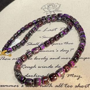 AZB11113 沁语 南非舒俱来夹层红丝绒老型珠项链18k 45cm