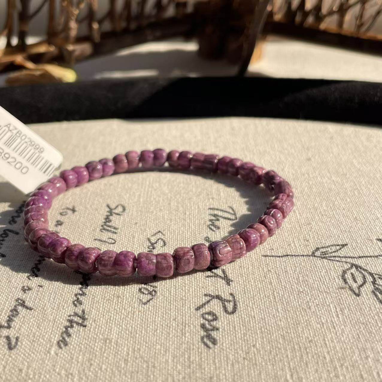 南非舒俱来桃红并蒂莲单圈手串（暖暖）孤品AZB9200,珠宝/钻石/翡翠,手饰,淘宝优惠券,粉丝福利购,淘宝优惠卷