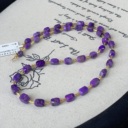 南非舒俱来皇家紫钻切项链18k/45cm（浮笙）AZB14071