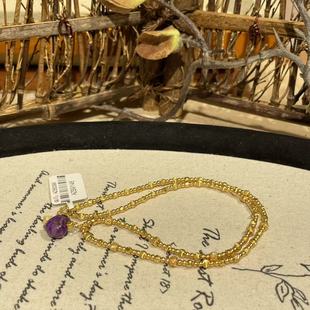 锦上 38cm AZB9146 s925 南非舒俱来皇家紫屁桃吊坠项链