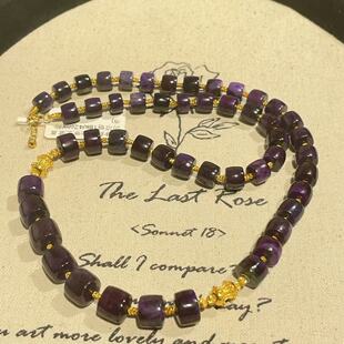 沁沛 AZB11156 42cm 南非舒俱来帝王紫直切项链18k