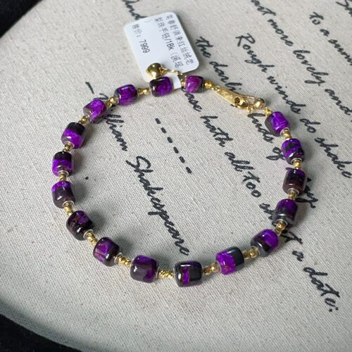 南非舒俱来红丝绒老型珠手链/18k（溪瑶）AZB12501