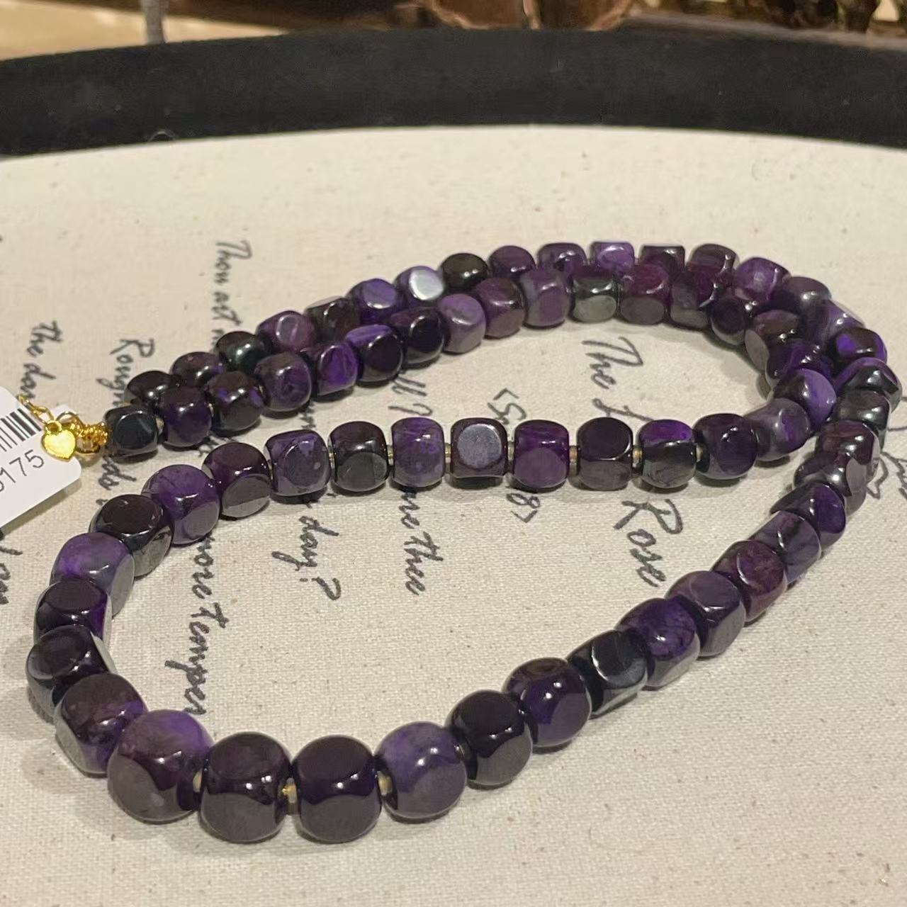 南非舒俱来皇家紫魔方项链18k/45cm（司幽）AZB10175