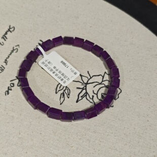 南非舒俱来高阶玻璃红四棱珠手串 AZB11867 清予