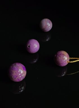 南非舒俱来酱紫圆珠单珠吊坠9mm（多样性发其一）SJL2990