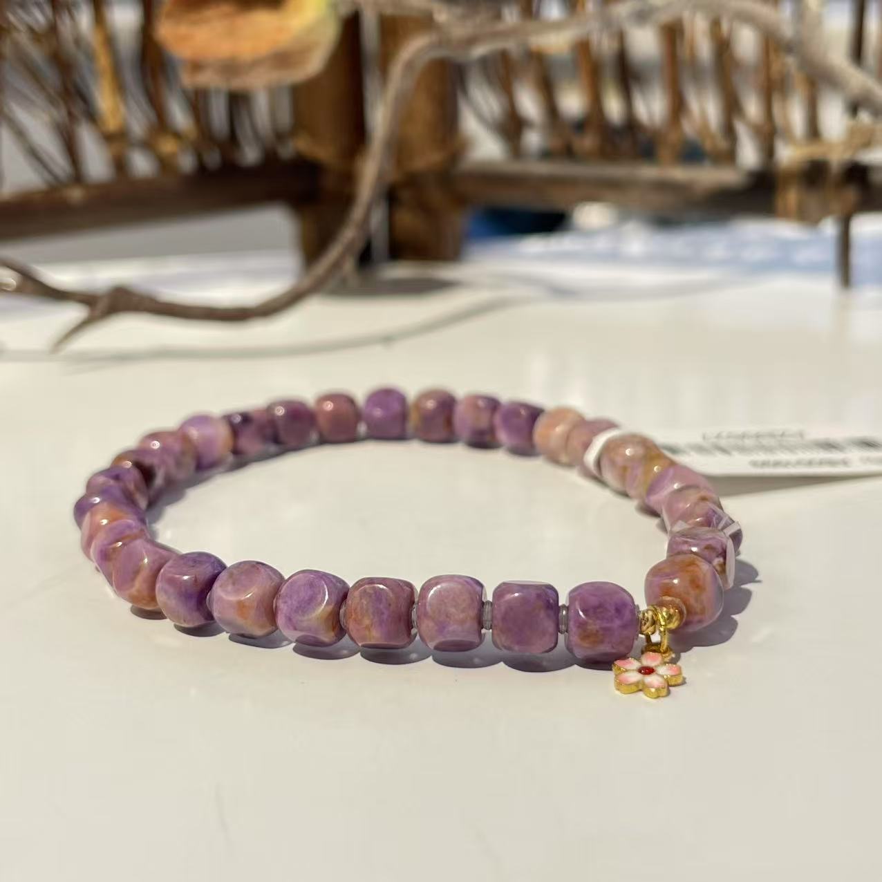 舒俱来紫樱花魔方手串18k/16cm/约4.5mm+/AZB6627（秋暝）