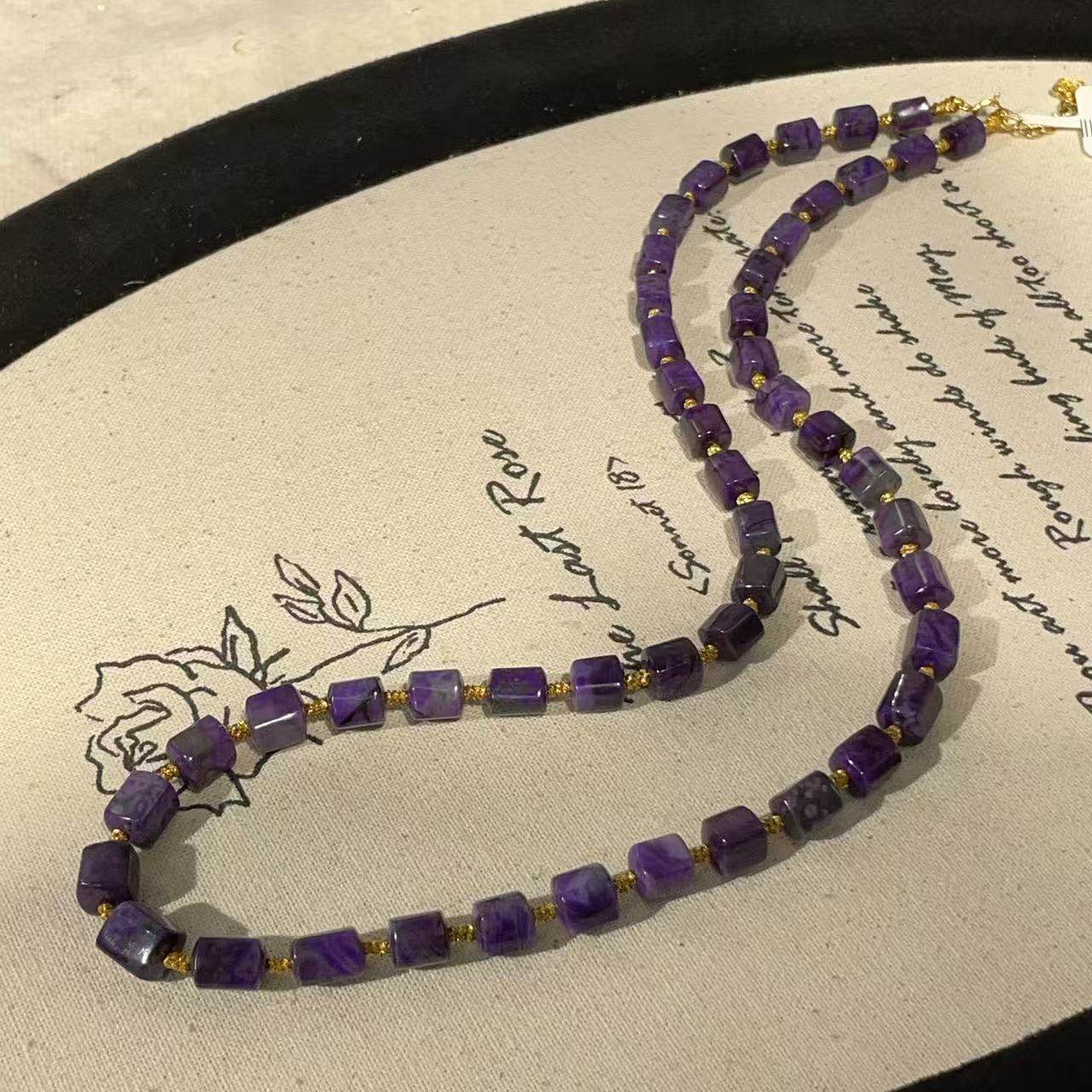 南非舒俱来皇家紫四棱珠项链/18k/45cm（西华）AZB11070,珠宝/钻石/翡翠,手饰,淘宝优惠券,粉丝福利购,淘宝优惠卷