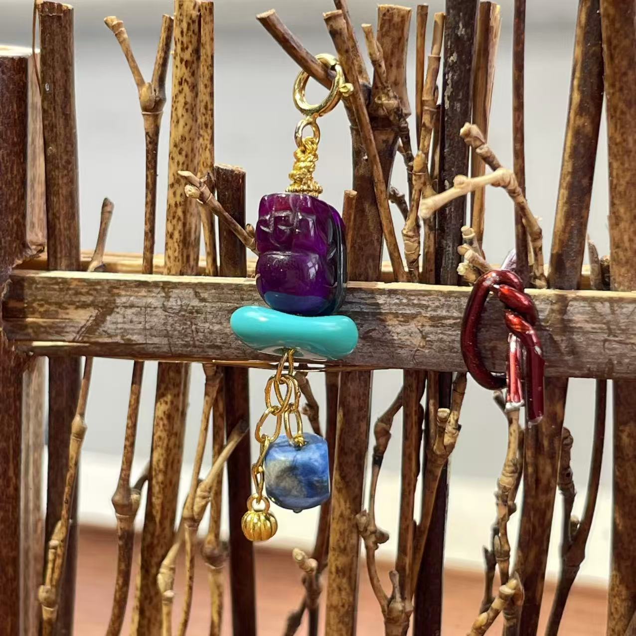 舒俱来丝绒貔貅松石滴溜/18k/AZB6276(霜戈)