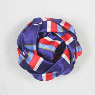 广东深圳长圳收费站职业装无标记蓝色别针胸花领花免打丝巾设计