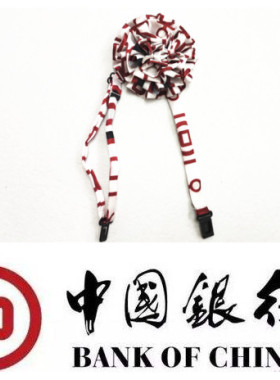 中国银行丝巾款领花成品直接佩戴