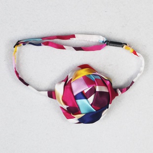 贵州三穗高速收费站职业装无标记领花丝巾免打花设计定做来图来样