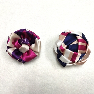 苏州农村商业银行定制款胸花无标记职业装丝巾免打花银行定制