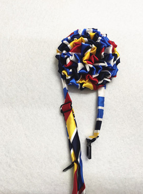 邮政储蓄无标记蓝色领花丝巾