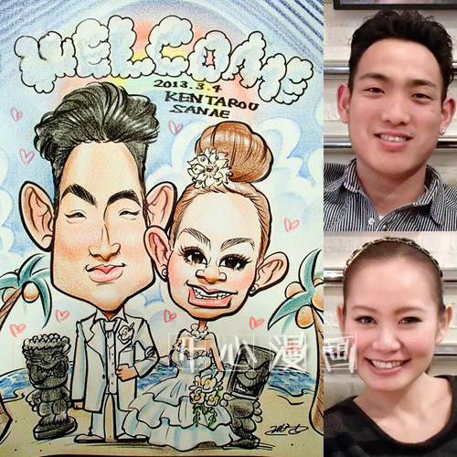 手绘画像漫画q版真人物头像卡通肖像定制素描照片夸张似颜绘设计