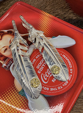 菊地健kenkikuchi蔷薇羽毛银吊坠