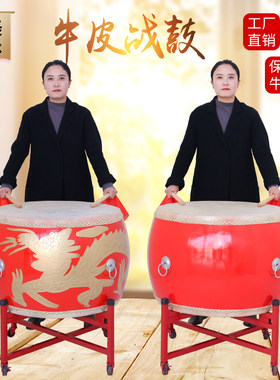 中国红实木儿童舞台威风锣鼓