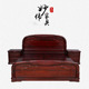 卧室双人床实木结婚床南美酸枝木1.5米1.8米洋花大床 红木家具中式