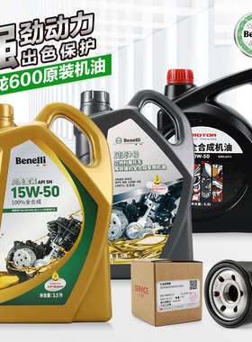 适用原厂摩托车黄龙BN600 600GC TNT600i  899全合成机油机滤