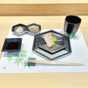 新中式简约风烧鸟烤肉盘台面骨碟茶杯餐具日式板前料理刺身寿司盘
