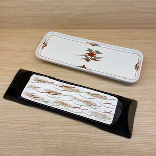 日式 创意陶瓷盘长方形平盘料理寿司刺身盘烧鸟烤肉盘饺子盘菜盘