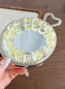 天然巴西柠檬黄手链女黄水晶