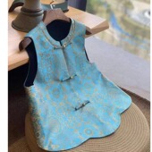 2026春秋季 新中式 国风宋锦提花立领马甲女装 气质减龄坎肩背心上衣