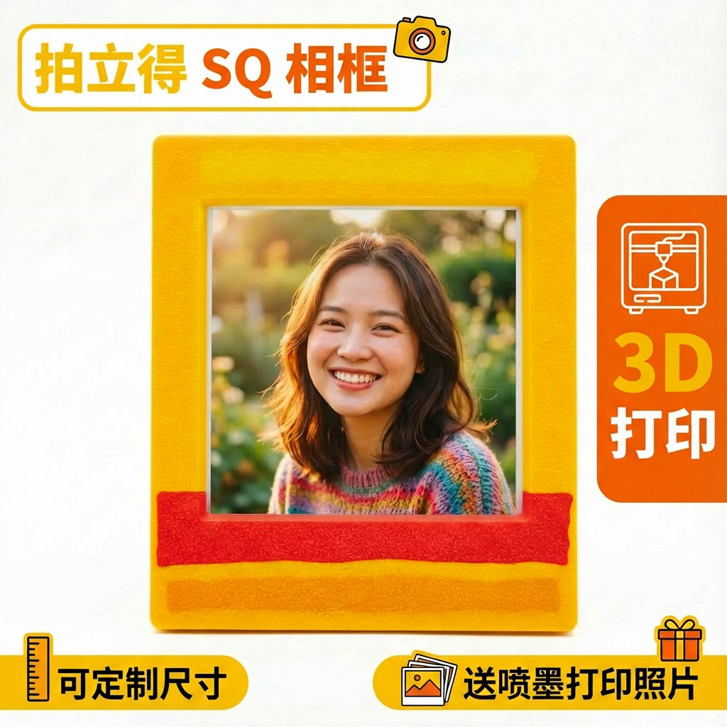 拍立得相纸相框摆台冰箱贴两用生日纪念日仪式感送闺蜜送女友