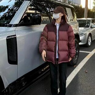 冬季北家1996美版700蓬刺绣保暖羽绒服男女款白鸭绒户外防风外套