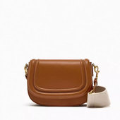 Z家2025新品 女包复古宽肩带腋下包斜挎包大容量马鞍包休闲通勤包