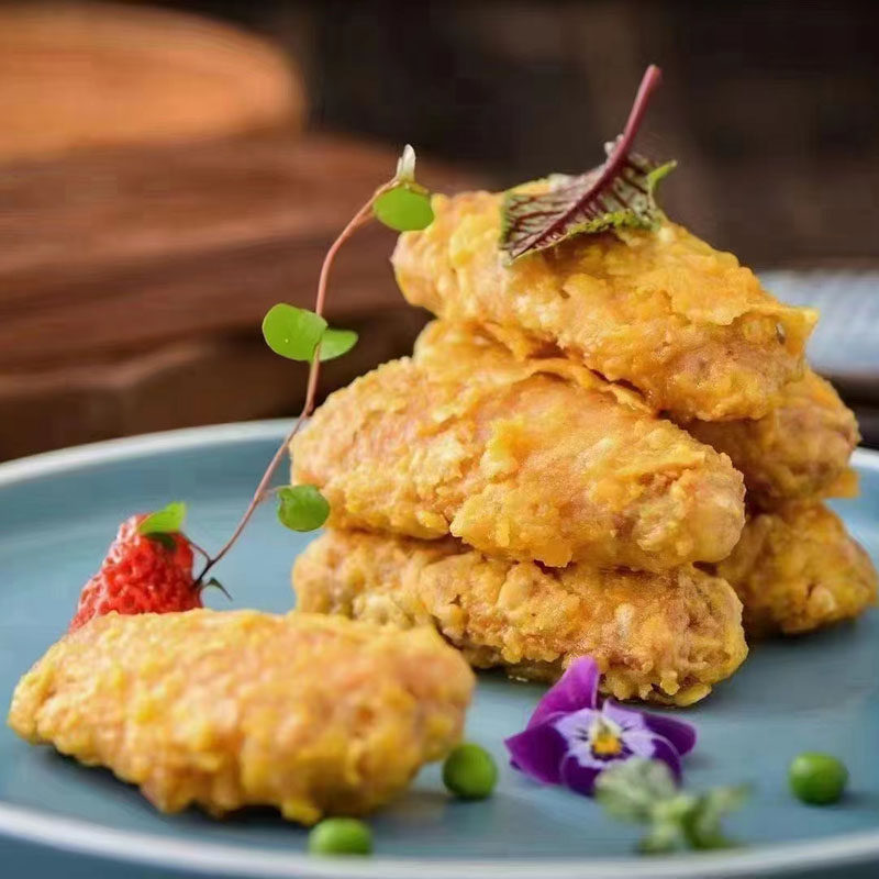 10个咸蛋黄翅中网红美食图片