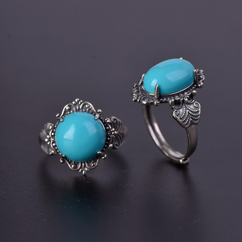 男女款S925纯银DIY镶嵌戒指空托